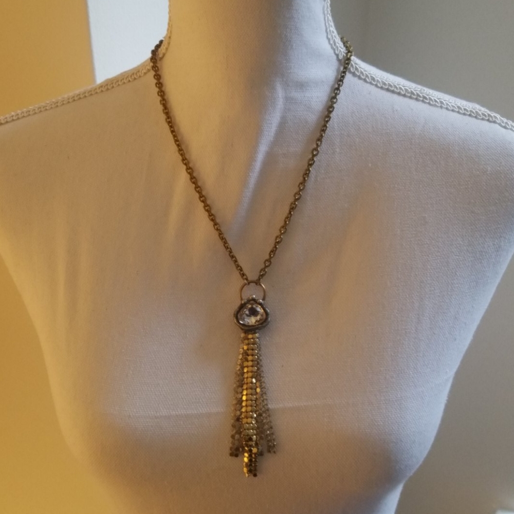 Very Cool Gold and Silver Costume Necklace!